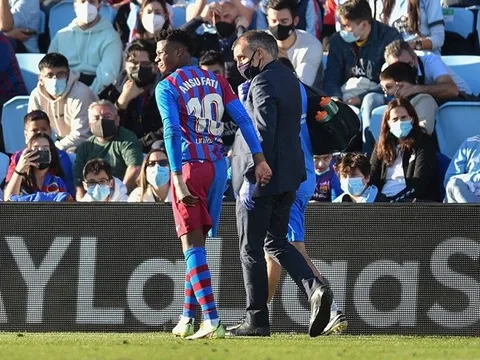 Fati có thể vắng mặt đến tháng 1/2022