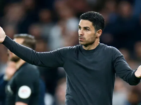 HLV Arteta lập kỷ lục tệ hại sau thất bại của Arsenal