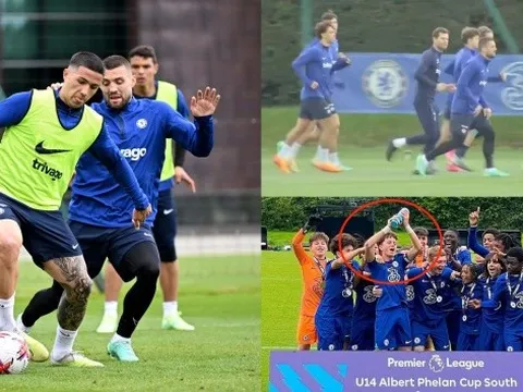 Lampard gây choáng, cầu thủ U14 xuất hiện trong buổi tập của Chelsea