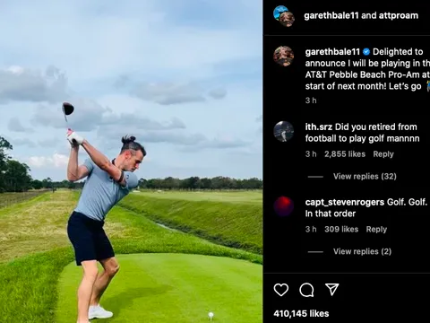 Gareth Bale dự giải golf chuyên nghiệp