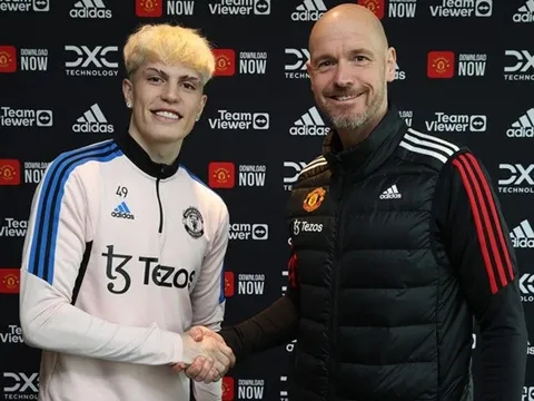 Garnacho gia hạn, Martinez nhanh chóng phản ứng