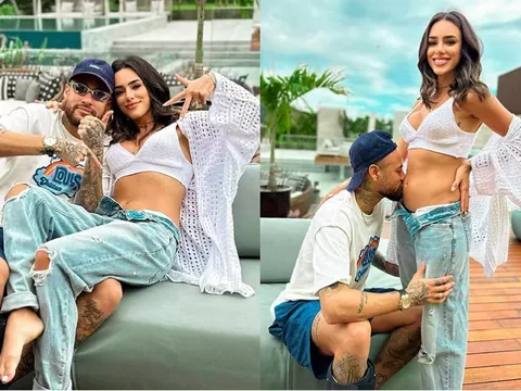 Gia đình Neymar sắp đón thành viên mới