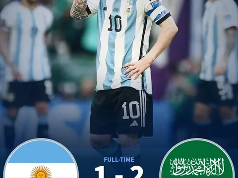 Giá trị đội hình Argentina đắt gấp 25 lần Saudi Arabia