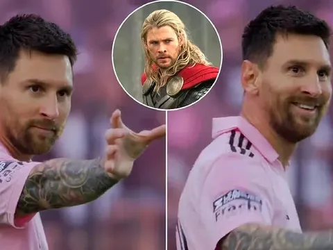 Giải mã màn ăn mừng bàn thắng gây sốt của Lionel Messi