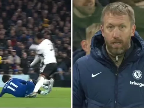 Graham Potter giận dữ với thẻ đỏ của Joao Felix