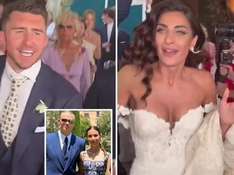 Haaland cùng bạn gái tham dự đám cưới của Laporte