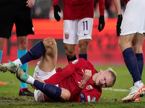 Haaland gặp vấn đề, tuyển Na Uy và Man City thấp thỏm
