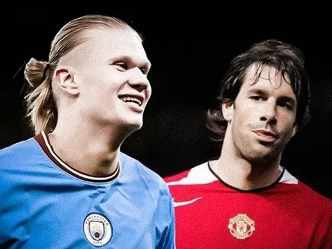 Haaland trên đường phá kỷ lục mọi thời của Salah và Van Nistelrooy