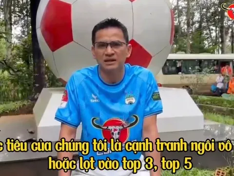 HLV Kiatisuk Senamuang nói thẳng mục tiêu vô địch của HAGL