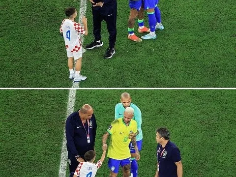 Hành động đẹp của Neymar sau trận thua Croatia