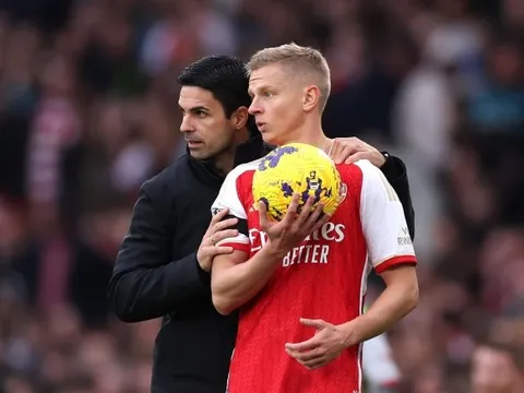 Hé lộ mới của HLV Arteta về Zinchenko