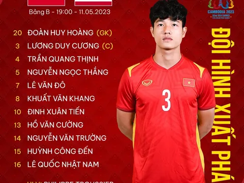 HLV Troussier thay nửa đội hình U22 Việt Nam gặp U22 Thái Lan
