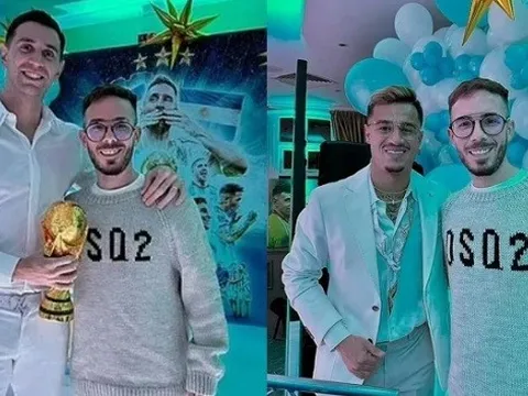 Martinez tổ chức tiệc mừng World Cup tưng bừng