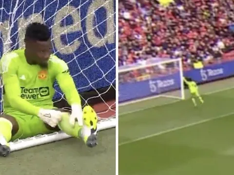 Khoảnh khắc đáng xấu hổ của Onana trong ngày ra mắt Old Trafford