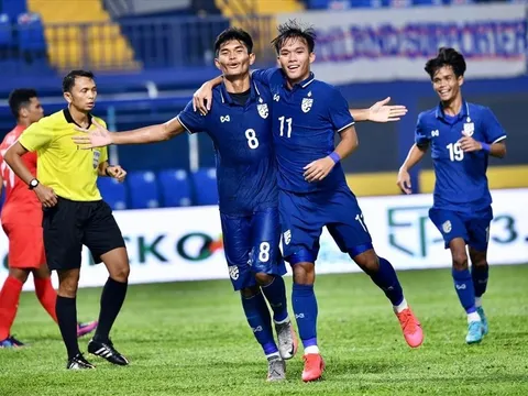Không thua kém Việt Nam, U23 Thái Lan hủy diệt đối thủ 5-0 ở VL U23 Châu Á