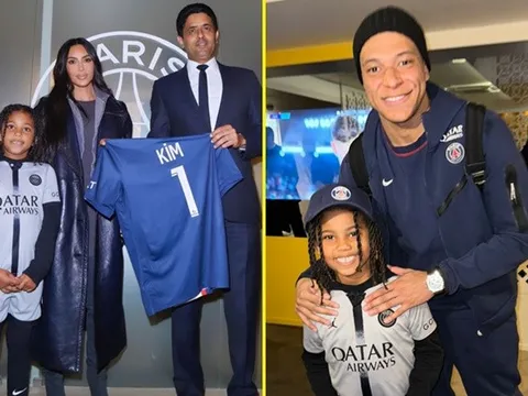 Kim Kardashian được Mbappe và Neymar chào đón nồng nhiệt