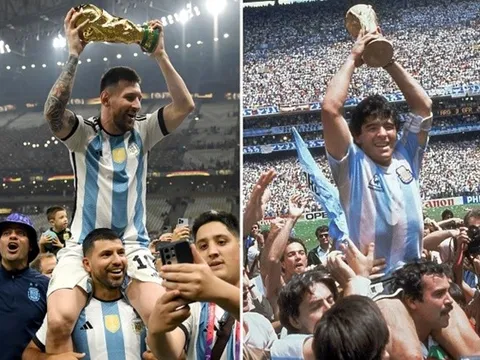 Kinh điển với 2 hình ảnh như Chúa Trời của Messi