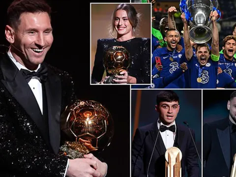 Messi cười tươi; Mbappe cau có ở Gala Ballon d'Or