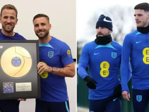 Luke Shaw công khai mời mọc Harry Kane và Declan Rice đến M.U
