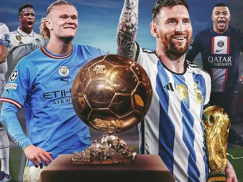 Lý do Haaland giành cú ăn 3 vẫn khó thắng Messi ở Quả bóng vàng 2023