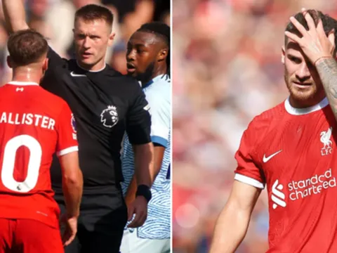 HLV Bournemouth nói thẳng về tấm thẻ đỏ của Mac Allister