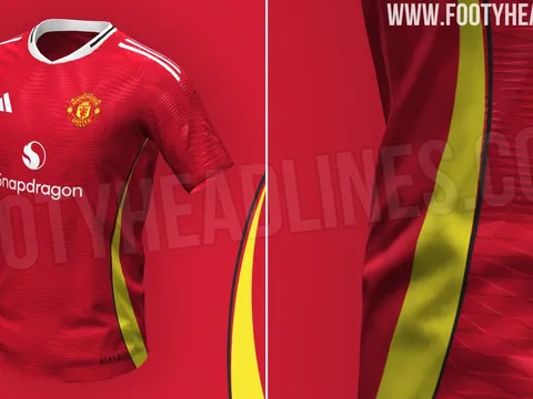 Rò rỉ áo đấu của Man Utd mùa 2024/25