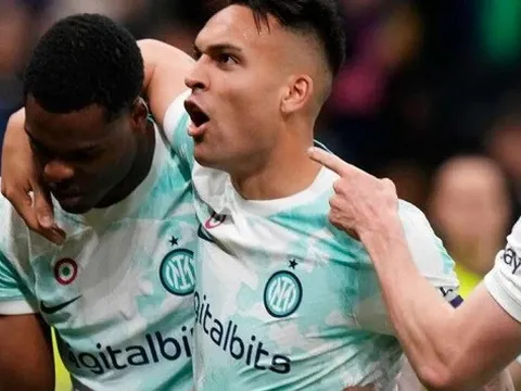 Martinez lập công, Inter vươn lên vị trí thứ 2