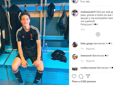 Sao trẻ tự xác nhận đến Juventus qua Instagram