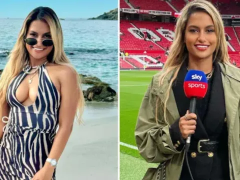 Nữ MC của Sky Sports khoe vòng 1 cuốn hút