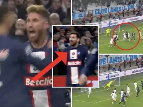 Messi khiến fan sốc với phản ứng bàn thắng của Sergio Ramos