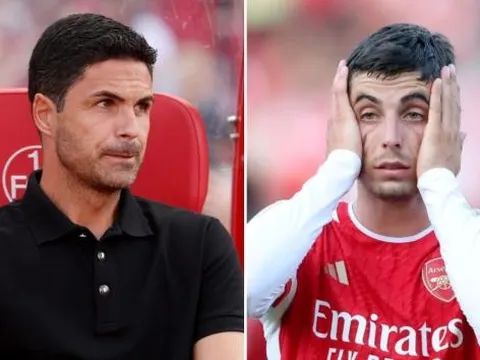 Mikel Arteta đau đầu vì Kai Havertz