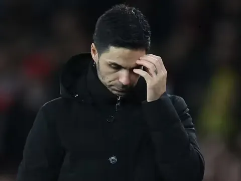 Mikel Arteta đau đớn khi Arsenal bị loại
