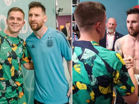 Món quà bất ngờ từ Messi dành cho cầu thủ chưa ra sân tại World Cup