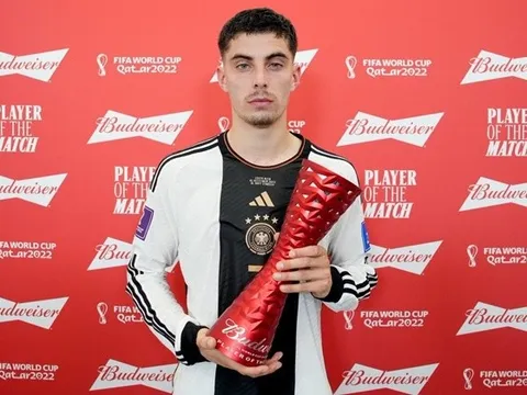 Nhận giải hay nhất trận, Kai Havertz như mất sổ gạo