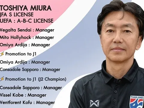 Ông Miura dẫn dắt U20 Thái Lan
