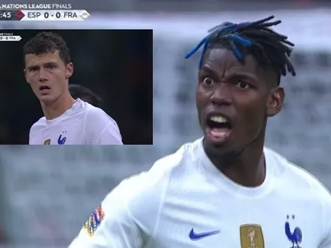 Paul Pogba nổi đóa với Benjamin Pavard, mâu thuẫn chồng chất