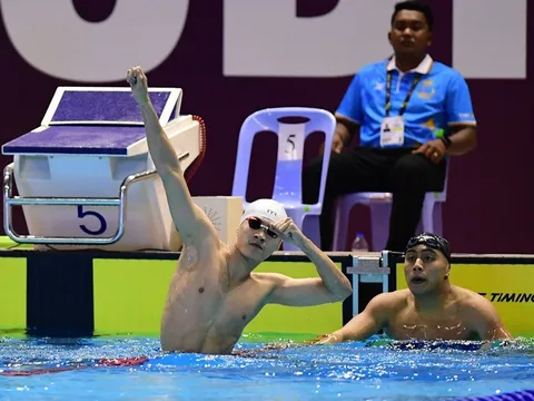 Phạm Thanh Bảo phá kỷ lục SEA Games, đoạt HCV bơi ếch 100m