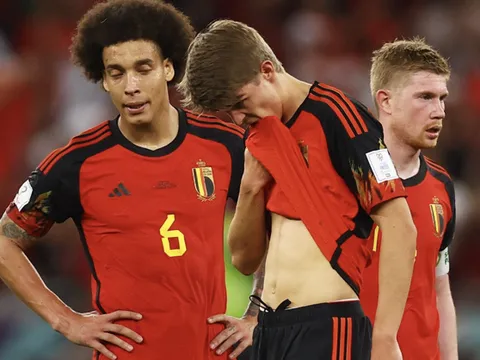 Phản ứng của HLV tuyển Bỉ sau trận thua trước Morocco