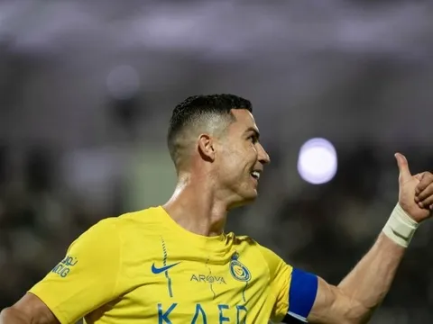 Phản ứng của Ronaldo khi chạm cột mốc 50 bàn trong năm 2023