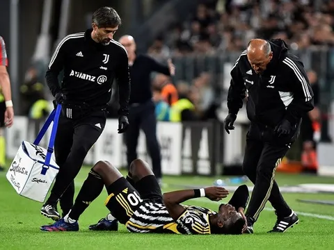 Pogba rời sân trong nước mắt; Roma bị cầm chân