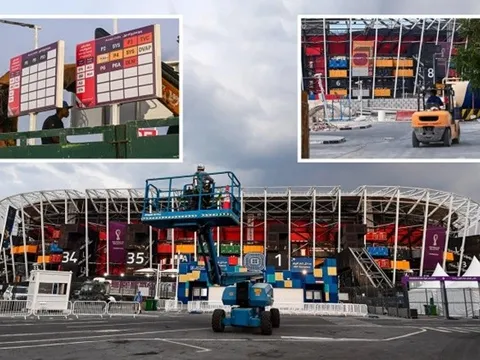 Qatar chính thức tháo dỡ sân vận động độc nhất World Cup 2022