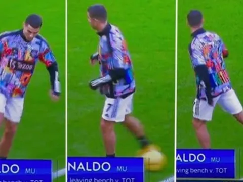 Ronaldo thất bại khi biểu diễn kỹ thuật của Antony