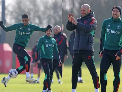 Rashford gây trầm trồ; Hình ảnh bất ngờ ở sân tập M.U sau khi thua liểng xiểng