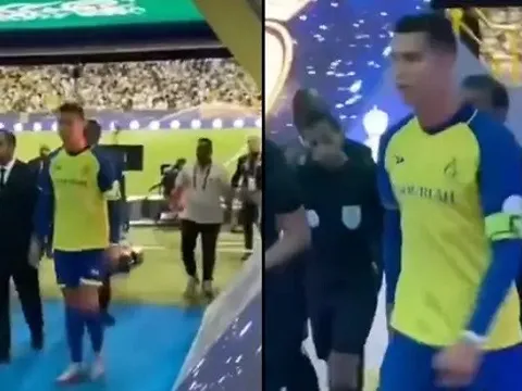 Phản ứng của Ronaldo khi CĐV hét: "Messi xuất sắc hơn"