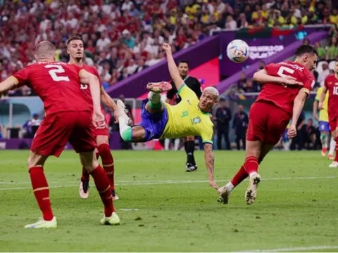Richarlison lập siêu phẩm, ứng viên vô địch World Cup xuất hiện