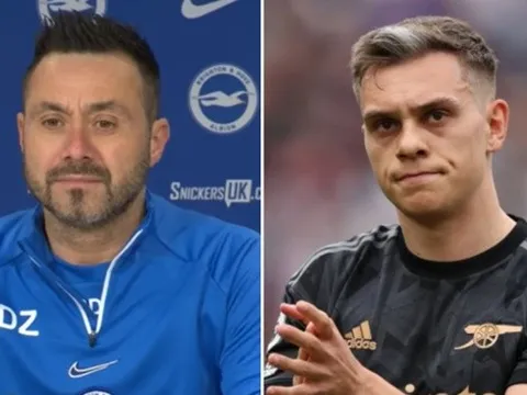 De Zerbi gửi thông điệp về Trossard trước trận Arsenal