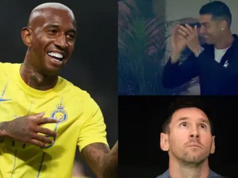 Ronaldo cười tươi khi đồng đội xé lưới Inter Miami