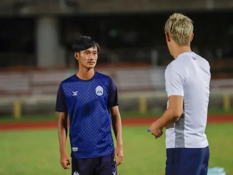 Sao U22 Campuchia đặt mục tiêu ở SEA Games 32