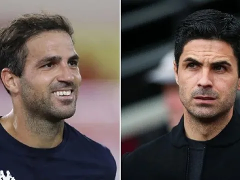 Cesc Fabregas “ngả mũ” với Mikel Arteta