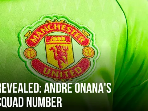 Bất ngờ với số áo của Andre Onana tại Man Utd